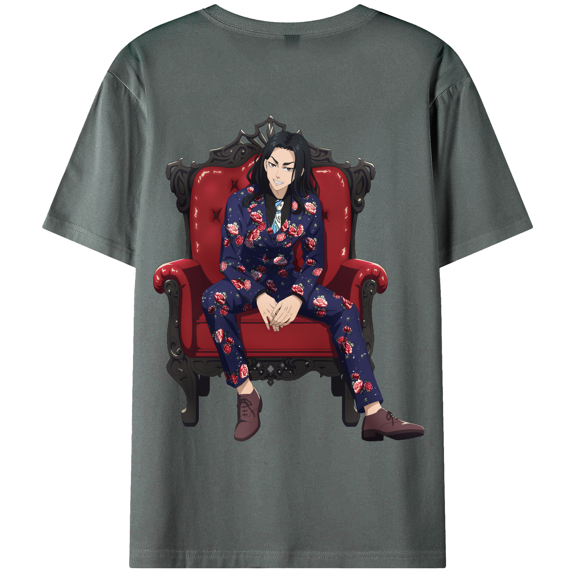 （画像用） 東京リベンジャーズ Tokyo Revengers 綿100％ メンズ半袖Tシャツ（バックプリント） 通気性